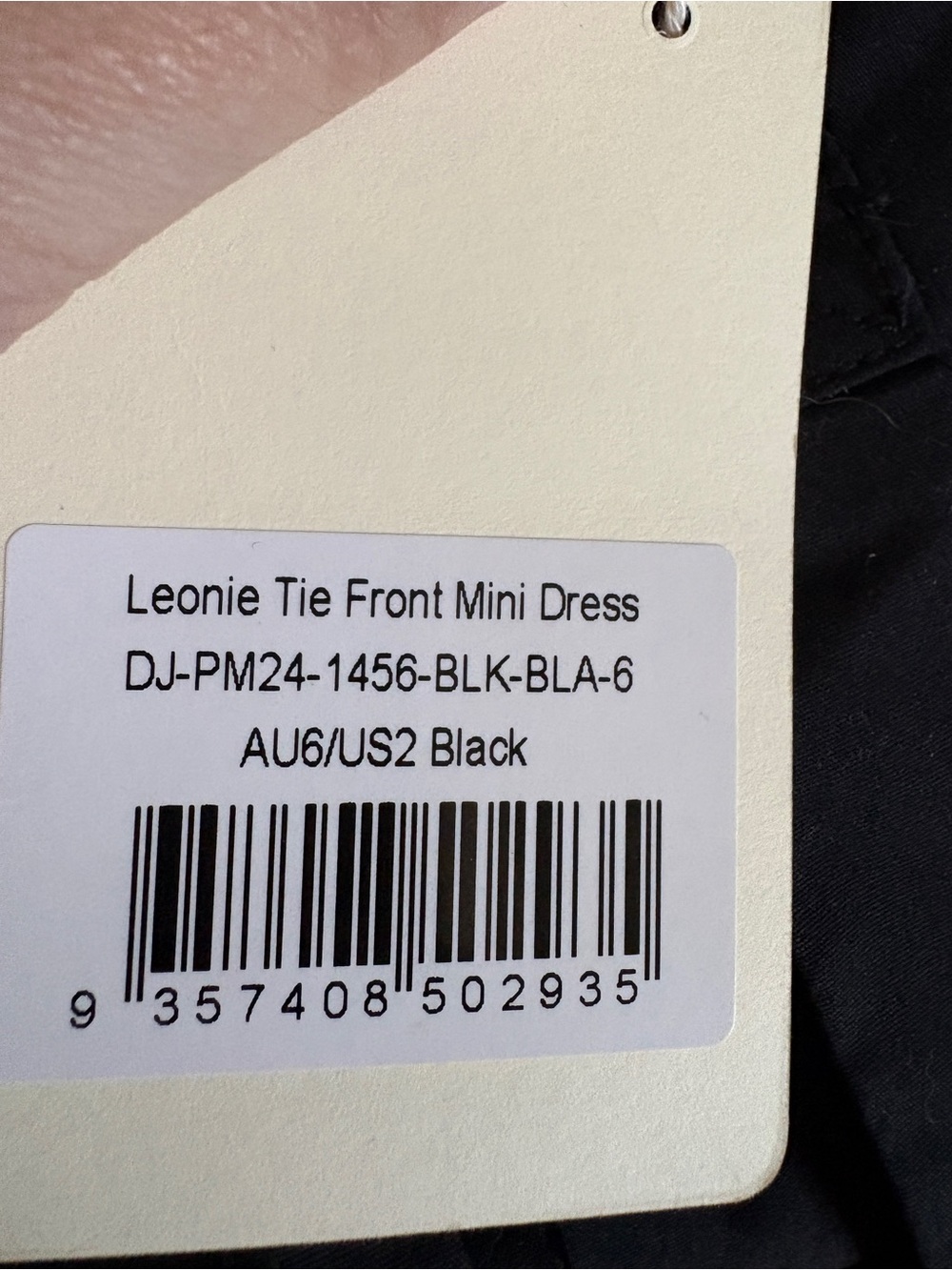 NWT Peppermayo Tie Front Mini Dress Size 2 - Picture 7 of 8